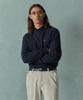 BROOKS BROTHERS [Heritage] Wool Cashmere Cable Sweater (Navy) (Bbwrmhg411)