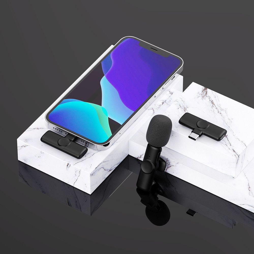 K11 Wireless Lavalier Microphone for Mobile Live Streaming, Interviews & Recording with Noise Reduction