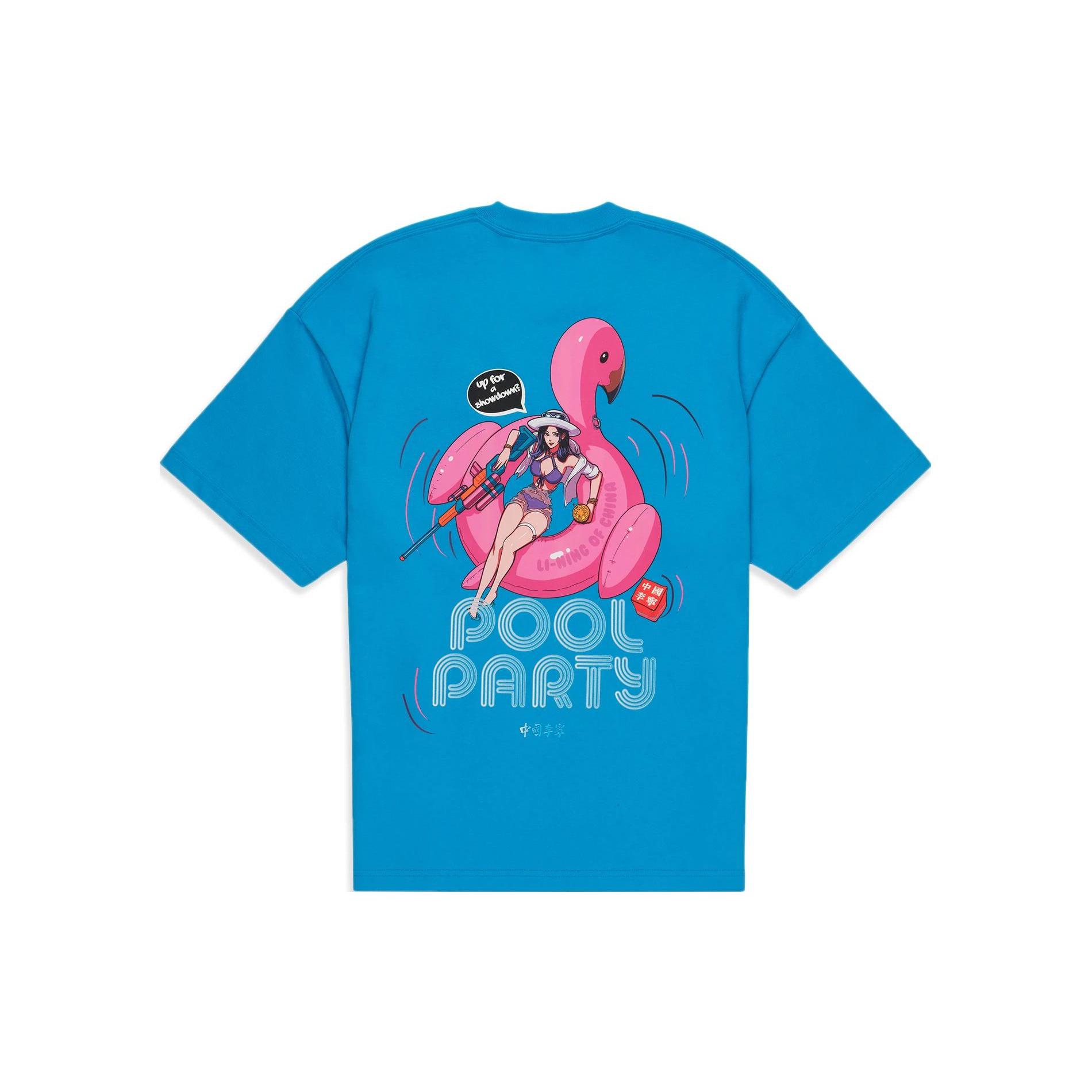 Li Ning Li Ning X League Of Legends, Swimming Pool Party, Collaboration Collection T Shirt Unisex AHST865-9 S