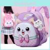 Cartoon Kids Backpack For Preschoolers Oxford Fabric Cute Dual Shoulder Bag For Daycare