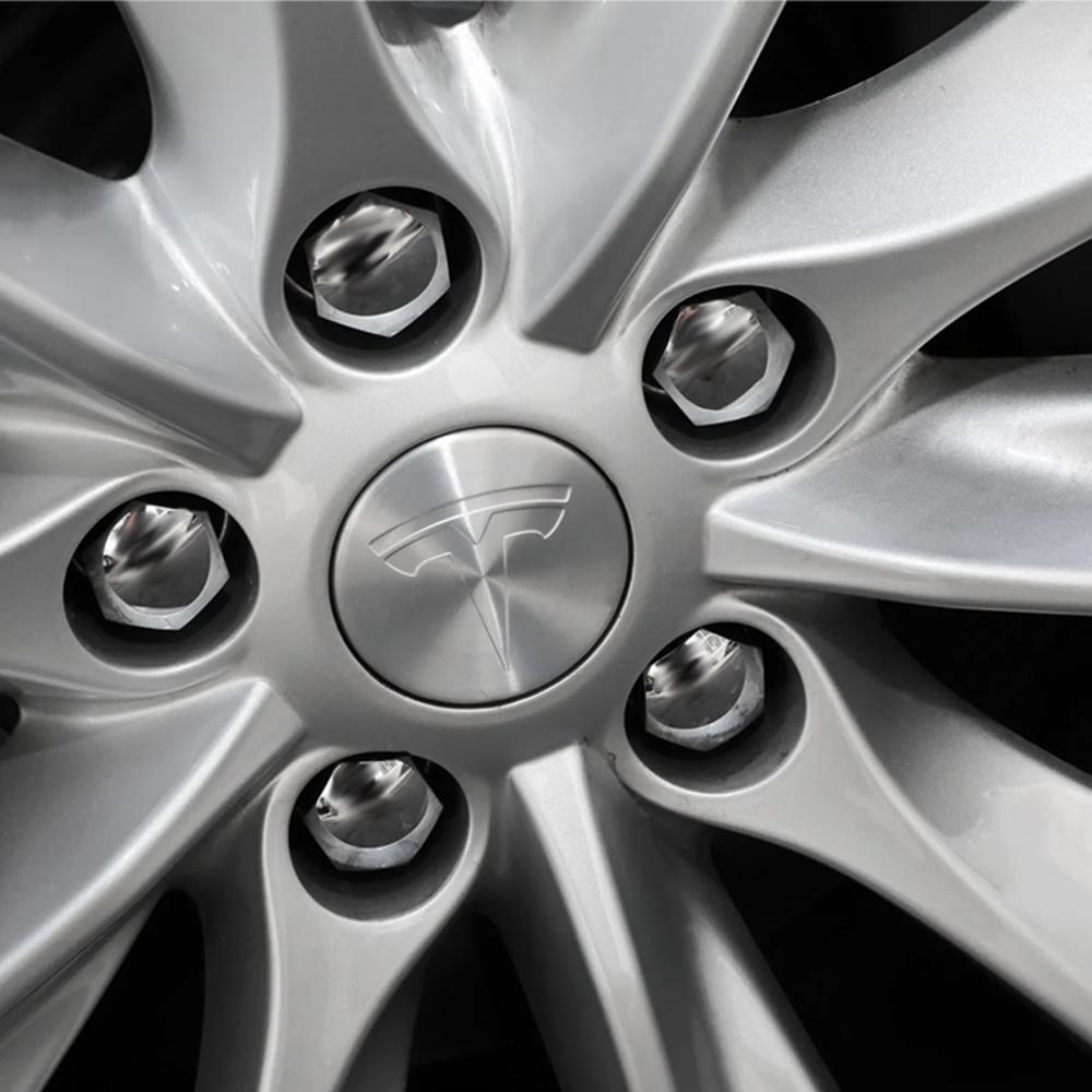 4 szt. 56 mm Nakładki na środek piasty koła samochodowego Naklejki Emblemat Pokrywa Do Tesla Model S Cybertruck Model 3 Model Y Model X Akcesoria Samochodowe