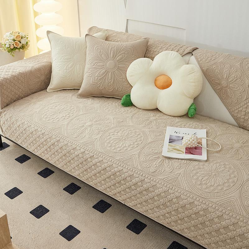 Cotton Sofa Cushion Four Seasons General Anti-slip Cotton Cushion New Simple Sofa Cover Cover Cloth Towel.