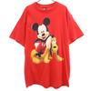MICKEY UNLIMITED Made In USA Mickey Mouse Pluto Short Sleeve T-shirt L Men's Used
