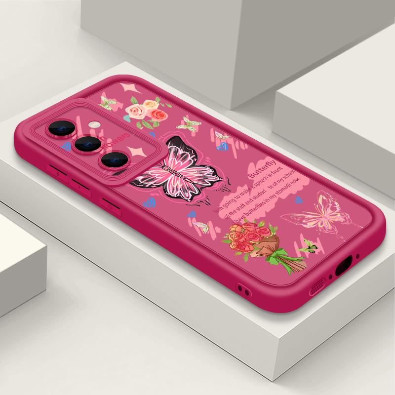 Colorful Butterfly Print Case For Samsung A57 A37 A27 A17 S26 Ultra S25 FE A56 A36 A26 A16 A55 A35 A25 A54 5G S21 S22 S23 S24 Plus Shockproof Cover