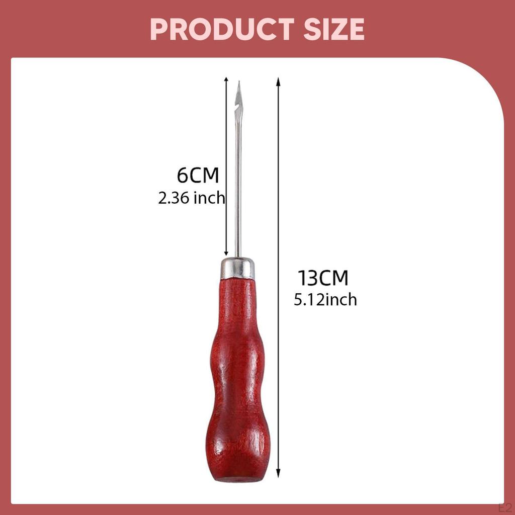 Ledernähen mit Holzgriff, Handschuh-Reparaturwerkzeug zur Reparatur von Schneider-;s Sohlen und Häkeln.