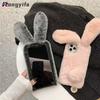 Plush Fur Rabbit Soft Phone Case For Pura 80 Ultra Honor X9D X7D X9C X8C X6C 400 Smart Lite Magic 8 7 Pro Nova Y72 Y91 Cover