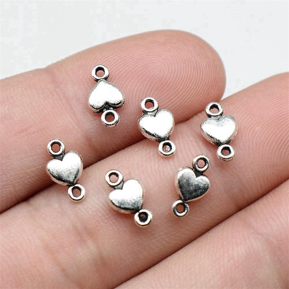 Heart Connectors Love Symbol Antique Bronze Zinc Alloy Jewelry Making DIY Jewelry Making Style Pendant Connectors