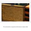 Vintage Wooden Keepsakes Chest with Lock Mechanism Antique Jewelry Storage Box Lockable Small Accessories Container