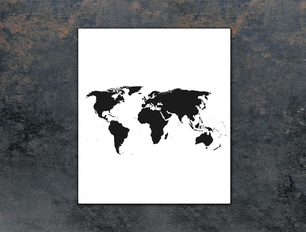 SZKLANA DESKA DO KROJENIA 45x52 MAPA