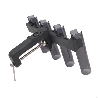 Fishing Rod Holder Pole Support Portable 4 Linked Rack Stand for