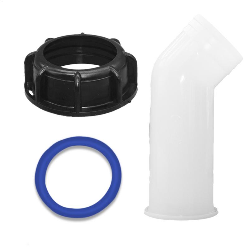 1pcs Water Tank Drainage Diversion Tube 45mm Drain Spout IBC Tank Valve Accessories Garden Irrigation Hose Barrel Tap Fittings