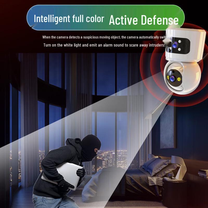 Leiweishi 4G Wireless Dual-Lens Security Camera CN plug (adapter included)