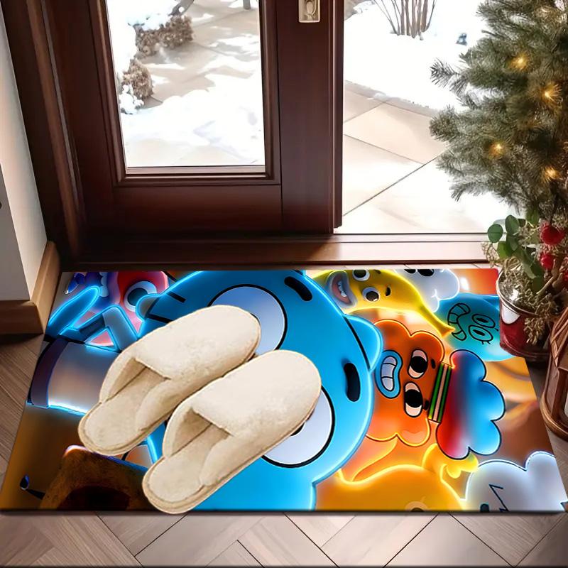 Gums Bunte Freunde Teppich für Innen- und Außenbereiche, Teppiche für Küchen, Häuser, Büros, Wohnzimmer, Heimdekoration, Weihnachtsgeschenk