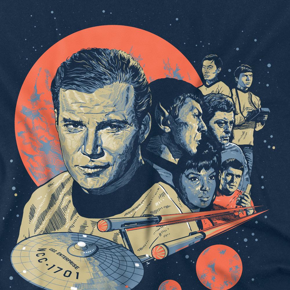 STAR TREK Poster-T-Shirt für Herren