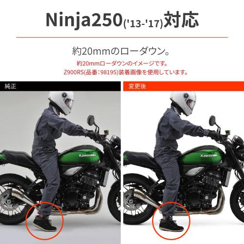 Daytona Lowdown Kit Ninja250R (08-12) Ninja250 (13-17) etc. Improves footing Rear lowdown link rod 63140