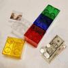 6PCS Children's Visual Savings Jar, Money Saving Box, Block Toy Designs, Easy To Use Block Toys