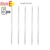 Beading Needles Seed Beads Needles Big Eye DIY Beaded Needles Collapsible Beading Pins Open Needles for Jewelry Making Tool