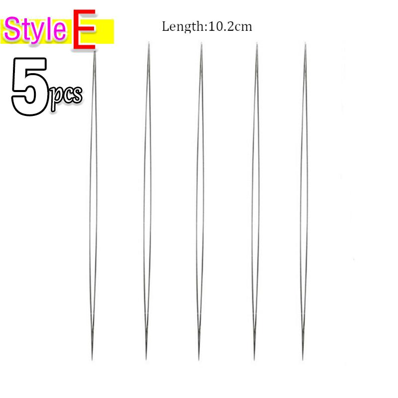 Beading Needles Seed Beads Needles Big Eye DIY Beaded Needles Collapsible Beading Pins Open Needles for Jewelry Making Tool