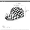 Casquette de Baseball à Carreaux Hommes Femmes Extérieur Voyage Protection Solaire Mode Ins Décontracté Chapeau Réglable