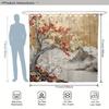 The charming oriental plum blossom shower curtain art print is suitable for home decoration and is the perfect choice