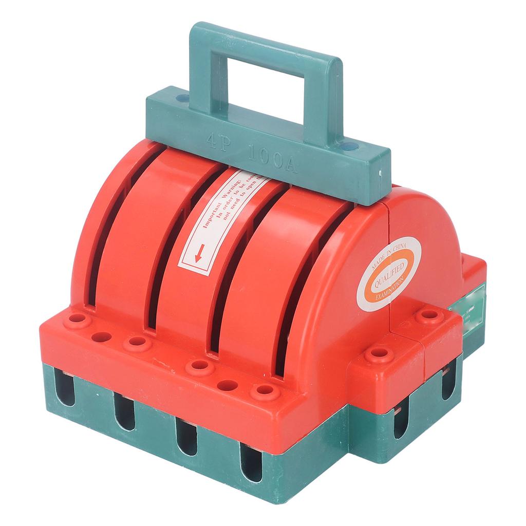 DPDT Power Isolation Switch 4P AC380V 100A Double Pole Double Throw Electrical Disconnect Knife Swit