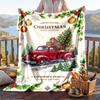 Christmas Flannel Throw Blanket Soft Warm Cozy For Sofa Bed Indoor Home Use Great Holiday Gift