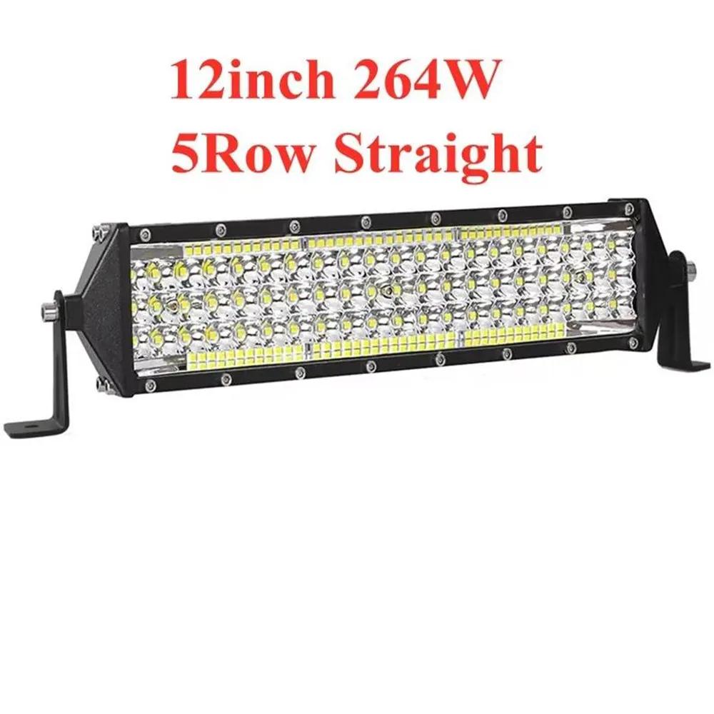 Car LED Light Bar Offroad 4x4 Spotlights Fog Lamp 12V 24V 3 Rows Headlight Truck Farm Tractor Boat SUV ATV Light Bar/work Light