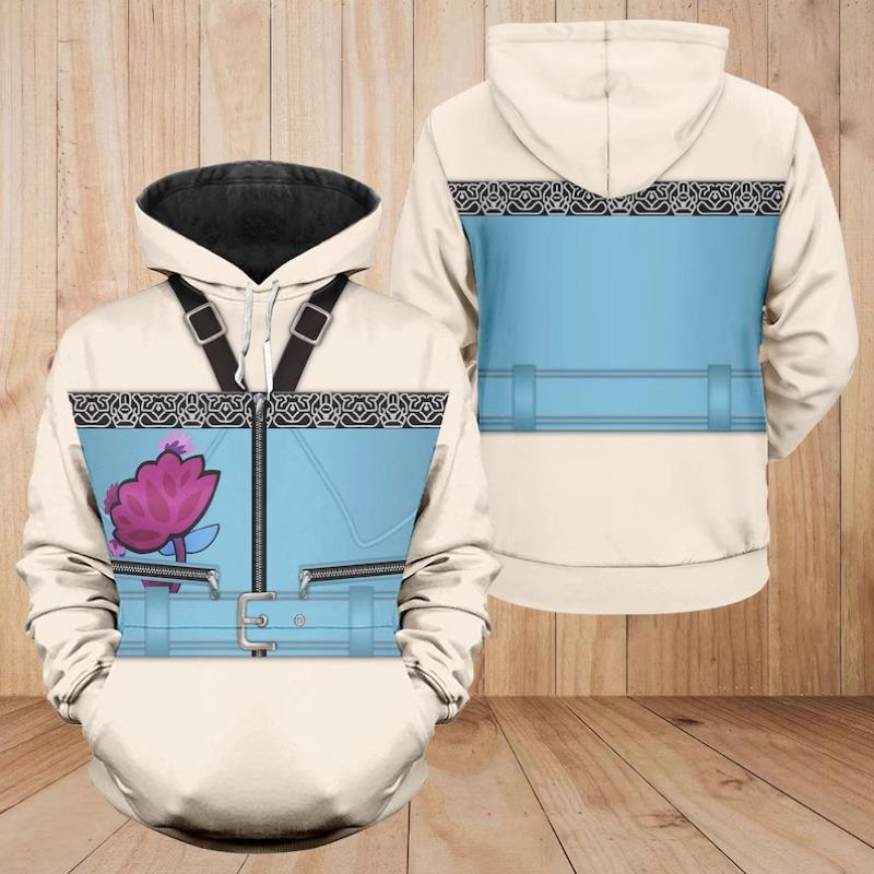 Fashion Women's Casual Top K-pop Devil Hunter Cartoon Print Children's Hooded Sweatshirt