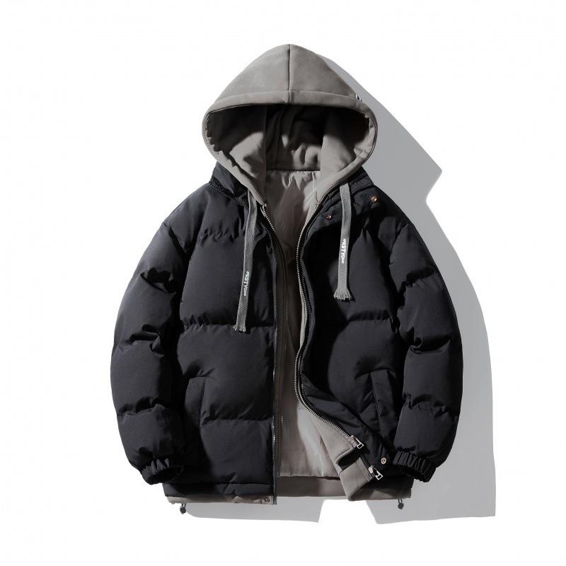 Cotton Jacket for Men's New Winter Fashion Brand Couple Loose Jacket for Winter Vacation Two-piece Jacket