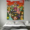 Run Mario Block Wall Hanging Printed Fabric Blanket Decorative Tapestries for Bedroom Living Room Home Decor