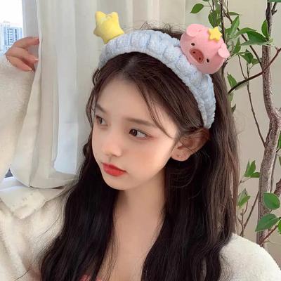 Cute Cartoon Elastic Head Bands  Makeup Wash Face Hairbands Soft Traceless Facial Headwear Kawaii Hair Accessories