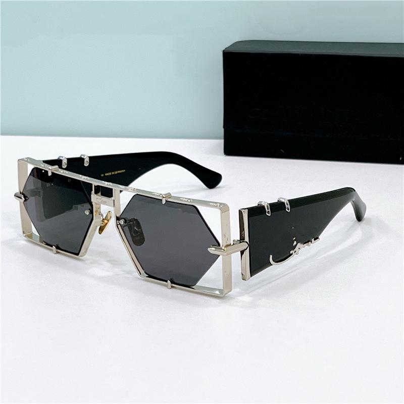 

MOD004 Cross-Border Hollow Square Metal Frame Sunglasses - Fashionable Unisex Sunglasses for Vacation & Parties Standard