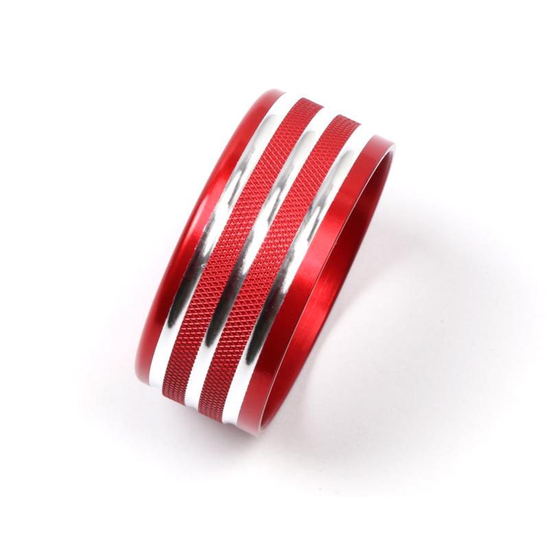 Car Center Control Air Conditioning Volume Knob Ring Button Cover Interior Frame For BMW E60 5 Series Car Accessories