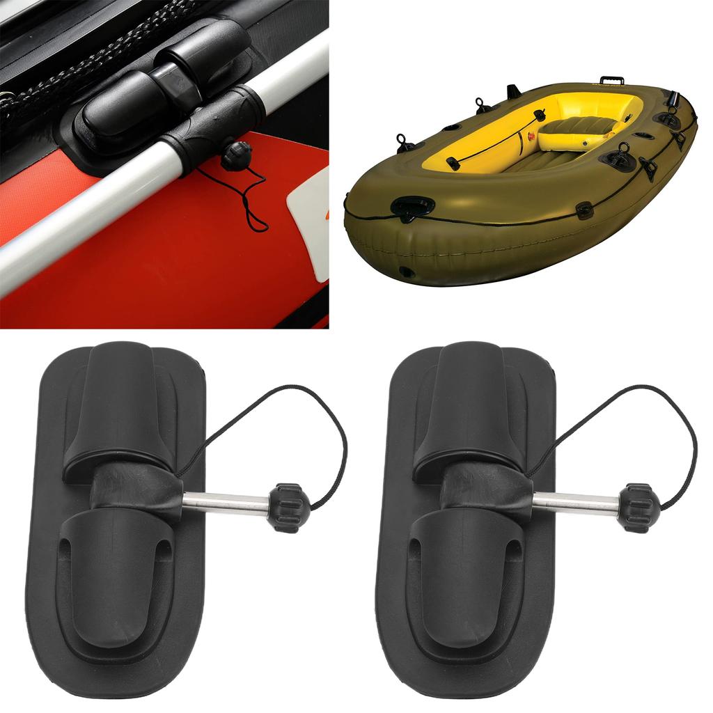 1 Pair Oar Holder Paddle Lock Support Universal for Inflatable Boat Kayak Canoe Dinghy Raft 0.4in Iron Core