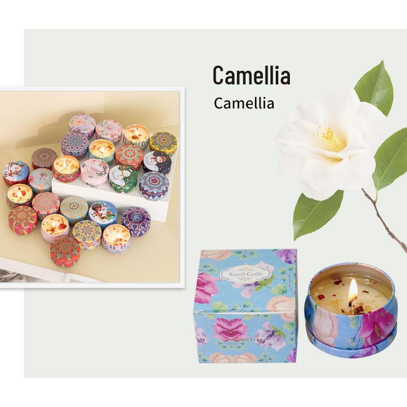 Scented Soy Candle - Romantic Fragrance with Dried Flowers, Ideal for Weddings, Valentine's, Birthdays, and Home Décor