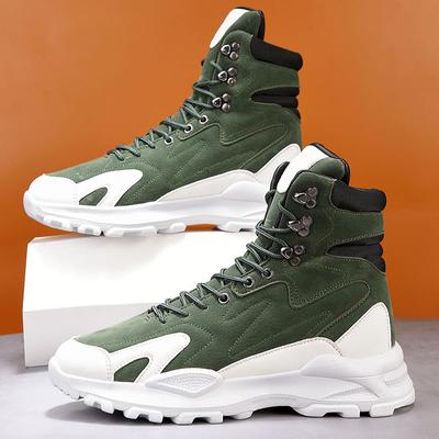 Autumn and Winter Men's High Top Boots Functional Wind Board Shoes Motorcycle Boots High Top Sneakers