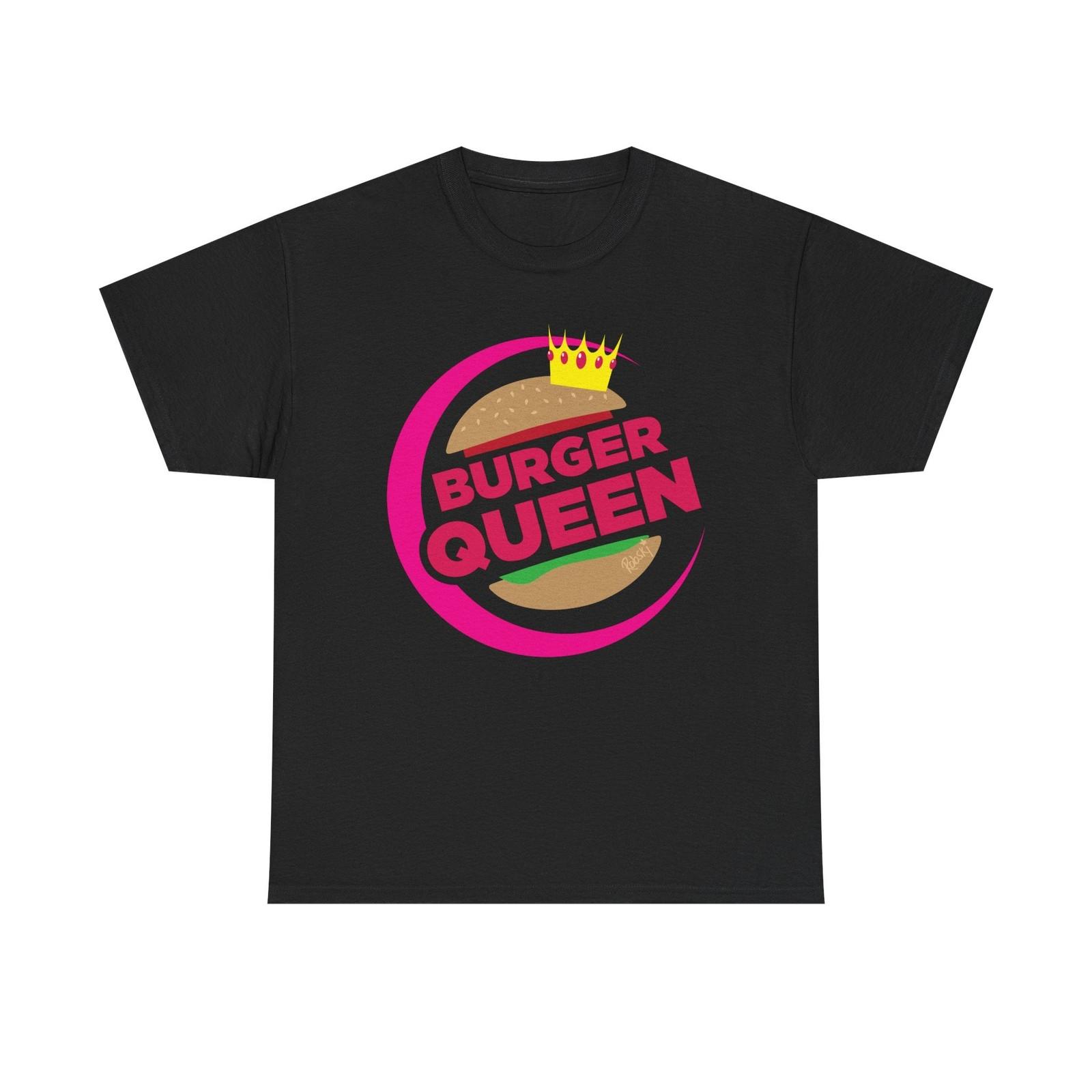 New Burger Queen Fast Food Chain Vintage Logo Restaurant T-Shirt XXL