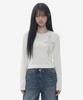 GRAVER [Unisex] New Cross U-Neck Long Sleeve_2 Colors