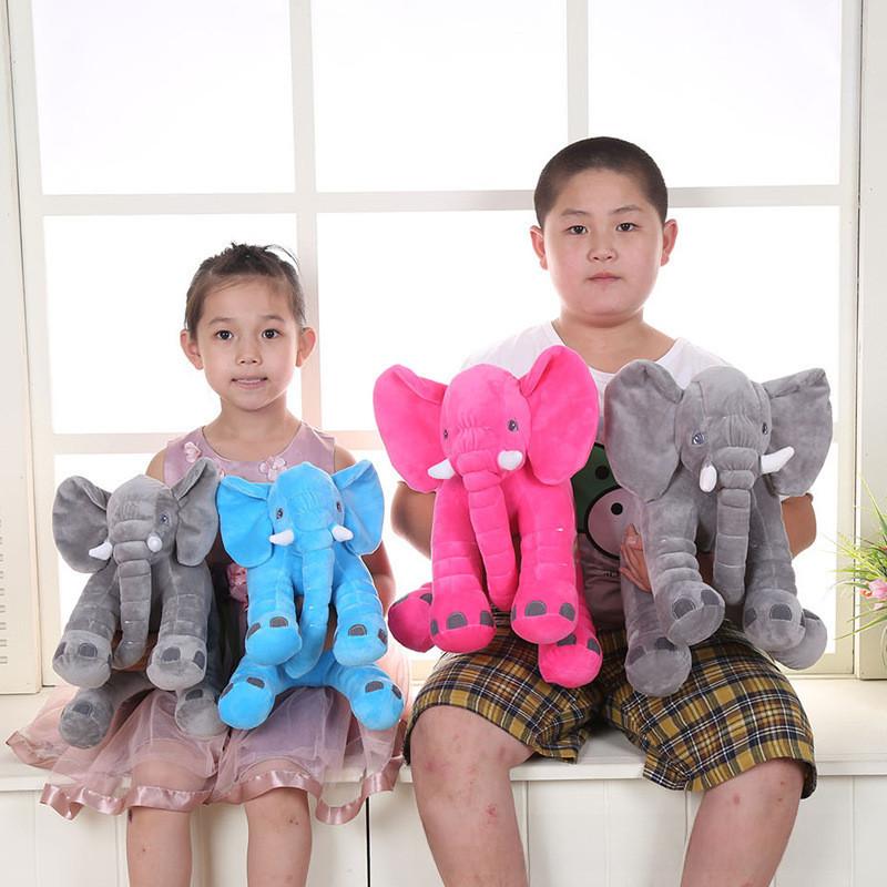 Adorabile Elefante Peluche Giocattolo Morbido Cotone PP Animale di Peluche Bellissimo Regalo