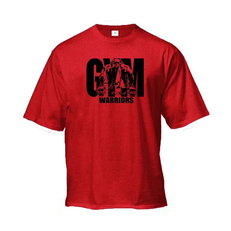 

Летняя повседневная дышащая футболка Do The Work с круглым вырезом и принтом для бодибилдинга, свободная быстросохнущая мужская футболка большого размера с длинными рукавами для фитнеса XXL красный