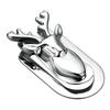 Modern Lucky Deer Head Wallet, Metal Wallet Wallet, Banknote Clip, Men's and Women's Stainless Steel Wallet