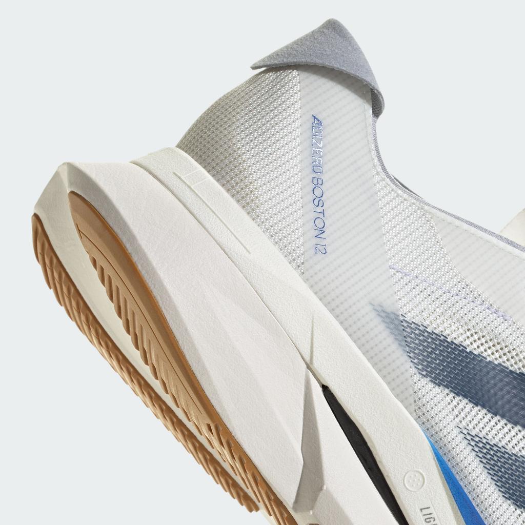 adidas Adizero Boston 12 Core White Dark Blue Pure Ruby