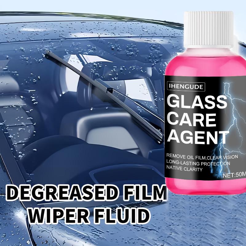 Concentrated Car Glass Coating Waterproof Windshield Wiper Fluid, Keeps Surfaces Smooth, Rainproof, and Anti-Fog Without Streaks, Quickly Re