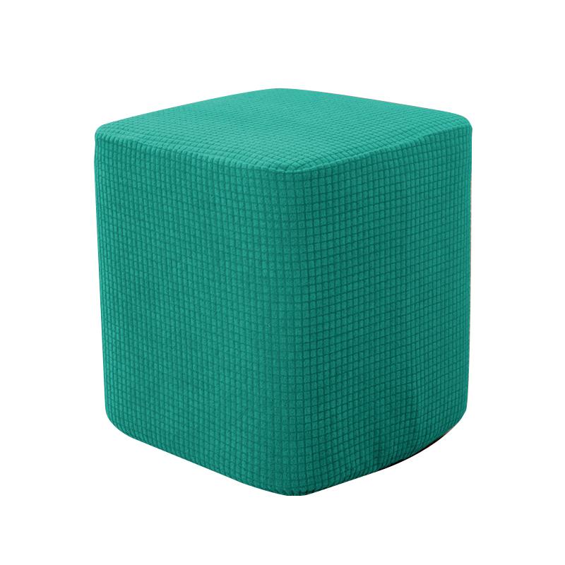 Square Ottoman Cover Stretch Ottoman Slipcover Furniture Protector Folding Storage Footrest Stool Soft Cover With Elastic Bottom