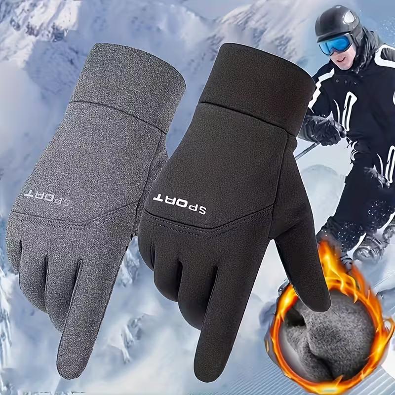 Herren Thermo-Touchscreen-Handschuhe - Winterwärme mit Passform, -Rutsch-Griff & Vollfingerbedeckung, Winterfäustlinge für Herren
