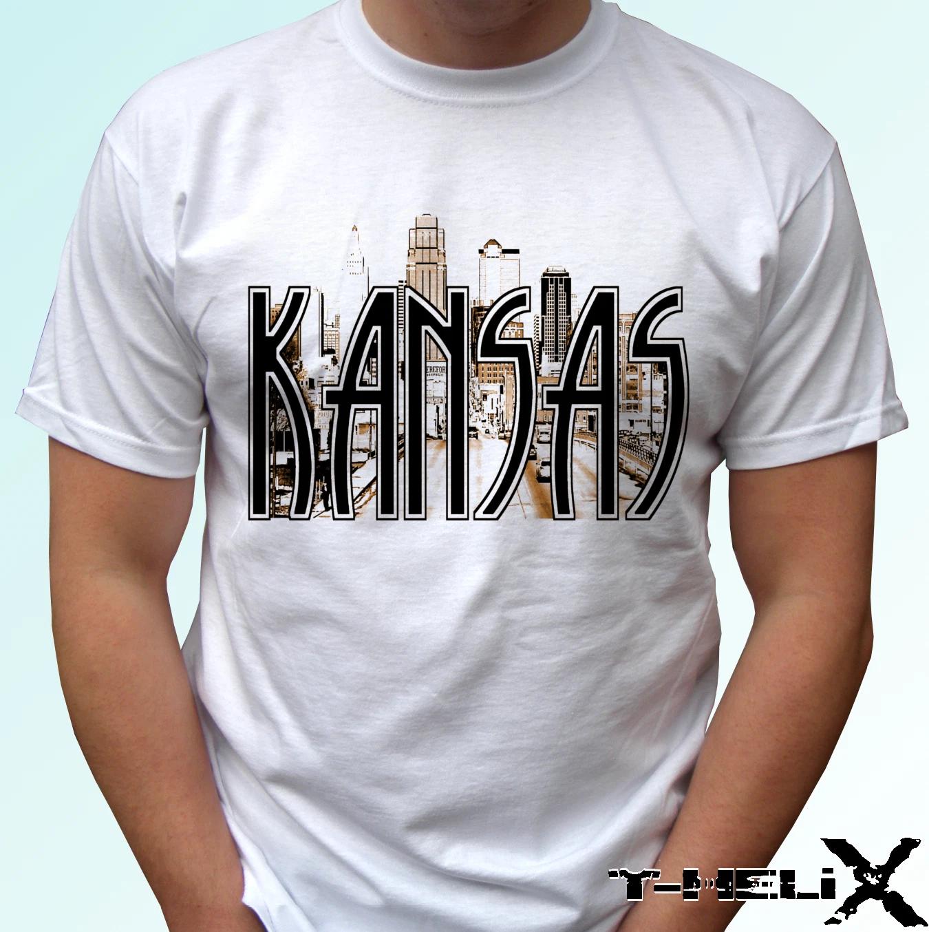 

Kansas - white kids boys T-Shirt top USA country design - s s kids & baby sizes 150