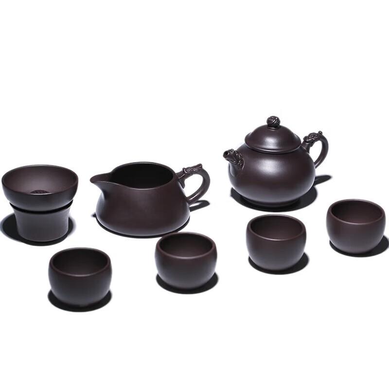 Fan Linqiang Pan-style Zisha Teapot Tea Set