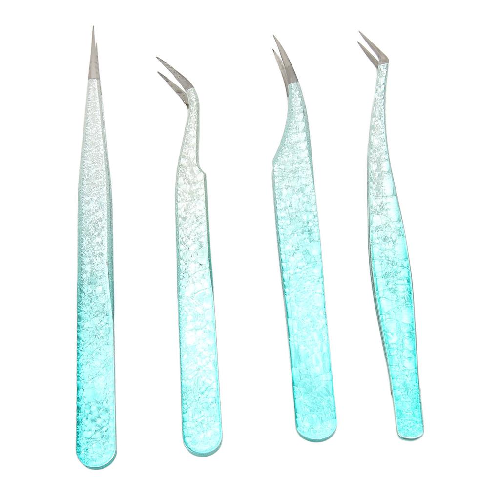 Nail Tweezers Lightweight Versatile Fine Point Stainless Steel Comfortable Grip Nail Art Tweezers
