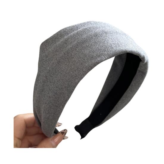 

Wide-brimmed Headband Thickened Sponge Filling Soft Knitted Fabric Hair Hoop Autumn Winter Versatile Hair Accessory