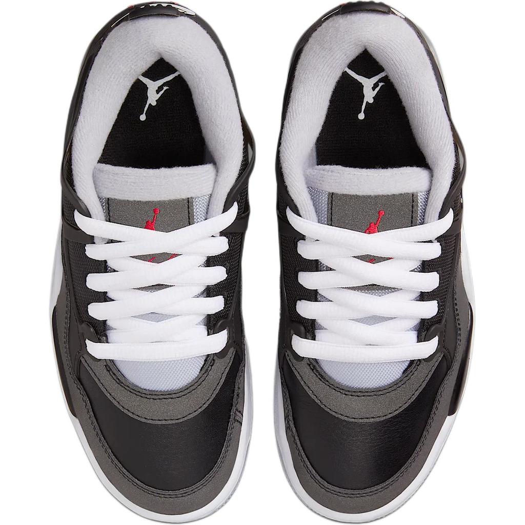 Air Jordan 4 RM GS 'Black Metallic' Reflective Kids' Casual Shoes HV5187-010